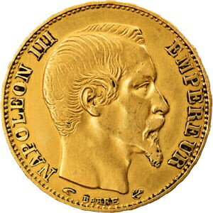  アンティークコイン コイン 金貨 銀貨   Coin, France, Napoleon III, Montecatini, 20 Francs, 1858, Paris, Forgery