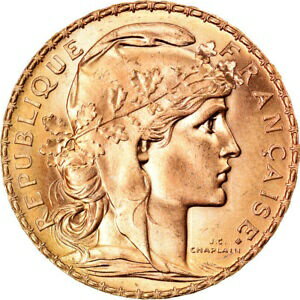  アンティークコイン コイン 金貨 銀貨   Coin, France, Marianne, 20 Francs, 1907, MS(64), Gold, KM:857