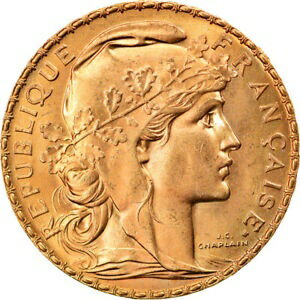  アンティークコイン コイン 金貨 銀貨   Coin, France, Marianne, 20 Francs, 1912, Paris, MS(63), Gold, KM:857