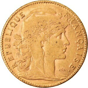 ڶ/ʼݾڽա ƥ    [̵] [#855951] Coin, France, Marianne, 10 Francs, 1906, Paris, EF(40-45), Gold