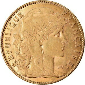  アンティークコイン コイン 金貨 銀貨   Coin, France, Marianne, 10 Francs, 1911, Paris, EF(40-45), Gold