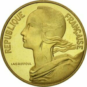  アンティークコイン コイン 金貨 銀貨   France, 10 Centimes, 1974, Piefort, MS(63), Aluminum-Bronze, KM:P491