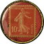 ڶ/ʼݾڽա ƥ    [̵] [#488579] Coin, France, Masson, Chocolat, 10 Centimes, Timbre-Monnaie