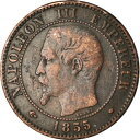 yɔi/iۏ؏tz AeB[NRC RC   [] [#881114] Coin, France, Napoleon III, 2 Centimes, 1855, Marseille, VF(30-35)