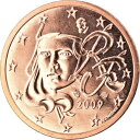 【極美品/品質保証書付】 アンティークコイン コイン 金貨 銀貨 [送料無料] [#883389] France, 2 Euro Cent, 2009, Paris, BU, MS(65-70), Copper Plated Steel