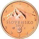 【極美品/品質保証書付】 アンティークコイン コイン 金貨 銀貨 [送料無料] [#774513] Slovakia, 2 Euro Cent, 2012, BU, MS(65-70), Copper Plated Steel, KM:96