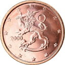 【極美品/品質保証書付】 アンティークコイン コイン 金貨 銀貨 [送料無料] [#789657] Finland, 2 Euro Cent, 2001, MS(65-70), Copper Plated Steel, KM:99