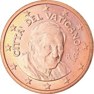 yɔi/iۏ؏tz AeB[NRC RC   [] [#789283] VATICAN CITY, 5 Euro Cent, 2011, BU, MS(65-70), Copper Plated Steel