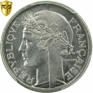 ڶ/ʼݾڽա ƥ    [̵] [#484238] Coin, France, Morlon, Franc, 1957, PCGS, MS65, Aluminum, KM:885a.1