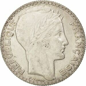  アンティークコイン コイン 金貨 銀貨   France, Turin, 10 Francs, 1932, Paris, AU(55-58), Silver, KM:878