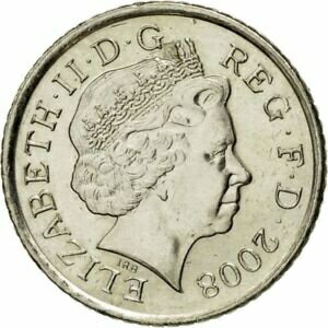 yɔi/iۏ؏tz AeB[NRC RC   [] [#543033] Coin, Great Britain, Elizabeth II, 5 Pence, 2008, AU(55-58)