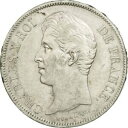  アンティークコイン コイン 金貨 銀貨   France, Charles X, 5 Francs, 1828, Nantes, AU(50-53), Silver