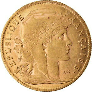  アンティークコイン コイン 金貨 銀貨   Coin, France, Marianne, 10 Francs, 1907, Paris, AU(50-53), Gold