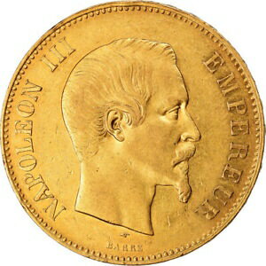 【極美品/品質保証書付】 アンティークコイン 金貨 489725 Coin, France, Napoleon III, 100 Francs, 1857, Paris, Gold, KM:786.1 送料無料 gcf-wr-3145-663