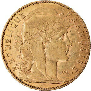  アンティークコイン コイン 金貨 銀貨   Coin, France, Marianne, 10 Francs, 1899, Paris, EF(40-45), Gold
