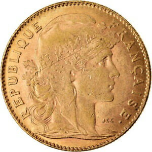  アンティークコイン コイン 金貨 銀貨   Coin, France, Marianne, 10 Francs, 1912, Paris, AU(50-53), Gold