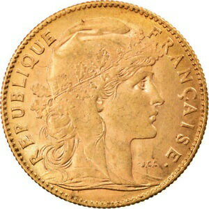  アンティークコイン コイン 金貨 銀貨   Coin, France, Marianne, 10 Francs, 1906, Paris, AU(50-53), Gold