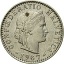 yɔi/iۏ؏tz AeB[NRC RC   [] [#581647] Coin, Switzerland, 20 Rappen, 1967, Bern, VF(30-35), Copper-nickel