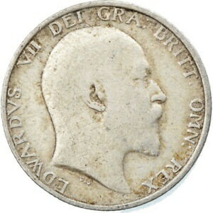 【極美品/品質保証書付】 アンティークコイン コイン 金貨 銀貨 [送料無料] [#796497] Coin, Great Britain, Edward VII, Shilling, 1910, VF(30-35), Silver