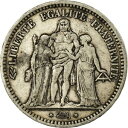  アンティークコイン コイン 金貨 銀貨   Coin, France, Hercule, 5 Francs, 1848, Strasbourg, VF(30-35), Silver