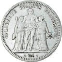  アンティークコイン コイン 金貨 銀貨   Coin, France, Hercule, 5 Francs, 1849, Strasbourg, VF(30-35), Silver