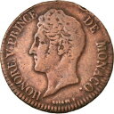 【極美品/品質保証書付】 アンティークコイン コイン 金貨 銀貨 [送料無料] [#489083] Coin, Monaco, Honore V, 5 Centimes, Cinq, 1837, Monaco, VF(20-25)