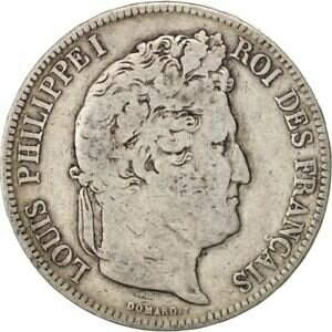 yɔi/iۏ؏tz AeB[NRC RC   [] [#451078] France, Louis-Philippe, 5 Francs, 1835, Limoges, VF(20-25), Silver