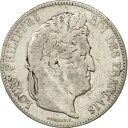 【極美品/品質保証書付】 アンティークコイン コイン 金貨 銀貨 送料無料 19754 France, Louis-Philippe, 5 Francs, 1832, Rouen, VF(20-25), Silver