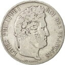  アンティークコイン コイン 金貨 銀貨   France, Louis-Philippe, 5 Francs, 1837, Strasbourg, VF(20-25), Silver