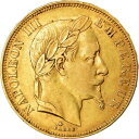 【極美品/品質保証書付】 アンティークコイン コイン 金貨 銀貨 送料無料 901239 Coin, France, Napoleon III, 50 Francs, 1865, Paris, AU(50-53), Gold