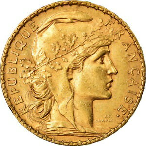  アンティークコイン コイン 金貨 銀貨   Coin, France, Marianne, 20 Francs, 1901, Paris, AU(55-58), Gold