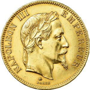 【極美品/品質保証書付】 アンティークコイン 金貨 980174 Coin, France, Napoleon III, 100 Francs, 1862, Paris, Gold 送料無料 gcf-wr-3162-821