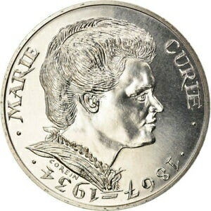 【極美品/品質保証書付】 アンティークコイン コイン 金貨 銀貨 [送料無料] [#760891] Coin, France, Marie Curie, 100 Francs, 1984, MS(65-70), Silver, KM:955