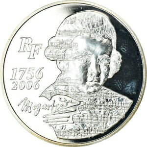 ڶ/ʼݾڽա ƥ  [#777338] France, 1/4 Euro, Mozart, 2006, BU, MS(65-70), Silver, KM:2061 [̵] #sof-wr-3163-1273