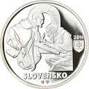  アンティークコイン コイン 金貨 銀貨   Slovakia, 10 Euro, Zobor Documents, 2011, Kremnica, MS(65-70), Silver