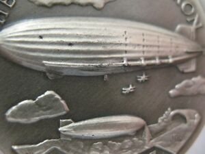 【極美品/品質保証書付】 アンティークコイン 1+OZ. LONGINES STERLING SILVER GOODYEAR DIRIGIBLE 1933 MACON & AKRON COIN+GOLD [送料無料] #ccf-wr-3180-154