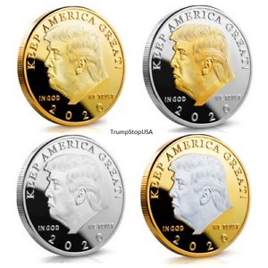 ڶ/ʼݾڽա ƥ    [̵] Donald J. Trump 4 Coin Set 2020 KEEP AMERICA GREAT! Proof Like 40MM
