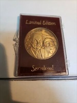 【極美品/品質保証書付】 アンティークコイン コイン 金貨 銀貨 [送料無料] JOHN GLENN STS-95 RETURNS TO SPACE 1998 BRONZE COMMEMORATIVE COIN MA-6 1962