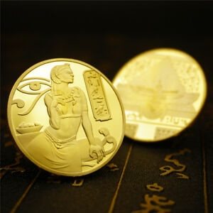 【極美品/品質保証書付】 アンティークコイン 金貨 Egyptian Ancient Goddess Isis Egypt Pyramid Souvenir Collectable Coin Gold US [送料無料] #gcf-wr-3186-440