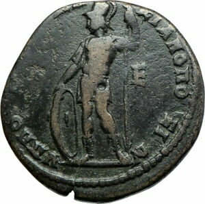 【極美品/品質保証書付】 アンティークコイン コイン 金貨 銀貨 送料無料 MACRINUS SON DIADUMENIAN Ancient 217AD Marcianopolis Roman Coin w ARES i79963
