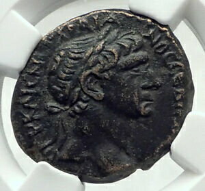 ڶ/ʼݾڽա ƥ    [̵] TRAJAN Authentic Ancient 100AD Roman Coin of ANTIOCH Wreath NGC CERTIFIED i79655