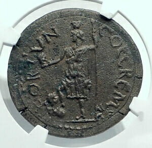 ڶ/ʼݾڽա ƥ    [̵] AURELIAN Authentic Ancient 270AD CREMNA PISIDIA Rare Roman Coin TYCHE NGC i78672