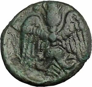 ڶ/ʼݾڽա ƥ    [̵] Katane in Sicily 413BC Ancient Greek Coin River god Winged thunderbolt i49831