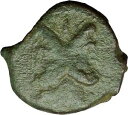 yɔi/iۏ؏tz AeB[NRC RC   [] THESSALONICA Macedonia Uder Romans 88BC Janus Cetnaurs Ancient Greek Coin i34425