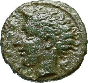 ڶ/ʼݾڽա ƥ    [̵] Katane in Sicily 413BC Ancient Greek Coin River god Winged thunderbolt i46594