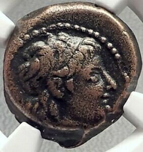 【極美品/品質保証書付】 アンティークコイン コイン 金貨 銀貨 [送料無料] ALEXANDER II Zabinas Ancient 128BC Seleukid Greek Coin w DIONYSUS - NGC i69145