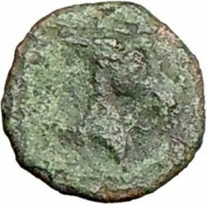 ڶ/ʼݾڽա ƥ    [̵] Aigai in AIOLIS 300BC Rare Ancient Greek Coin Apollo Goat head i27579