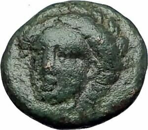 ڶ/ʼݾڽա ƥ    [̵] GRYNION or Gyrneion Aeolis 306BC Apollo Shell RARE Ancient Greek Coin i60914