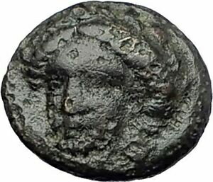 ڶ/ʼݾڽա ƥ    [̵] GRYNION or Gyrneion Aeolis 306BC Apollo Shell RARE Ancient Greek Coin i60953