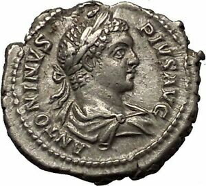ڶ/ʼݾڽա ƥ    [̵] CARACALLA 206AD Rome mint Silver Ancient Roman Coin Mars War God Rare i52315